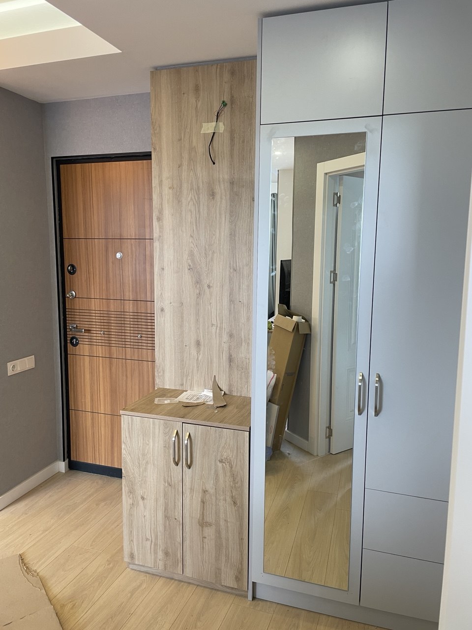 Hallway before final improvement